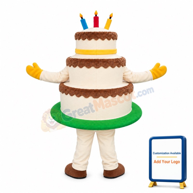 Professional Birthday Cake Mascot Costume