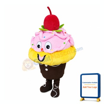 Pink Birthday Cake Mascot Costume