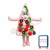 Pink Pizza Mascot Costume