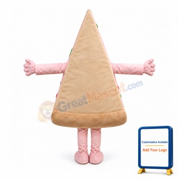 Pink Pizza Mascot Costume