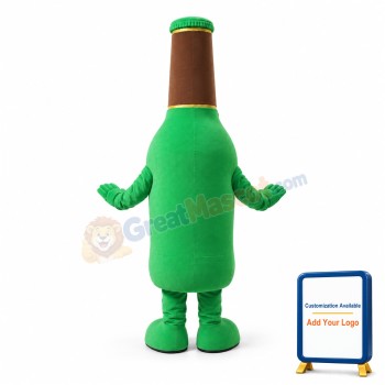 Green Bottle Mascot Costume