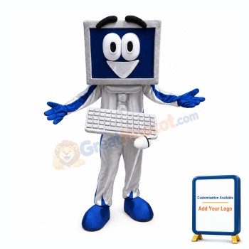 Happy Computer Mascot Costume