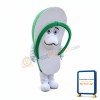 Green Slipper Mascot Costume