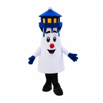 Blue Lighthouse Mascot Costume
