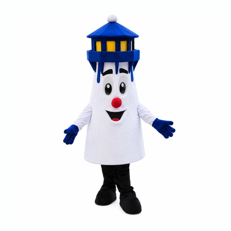 Blue Lighthouse Mascot Costume