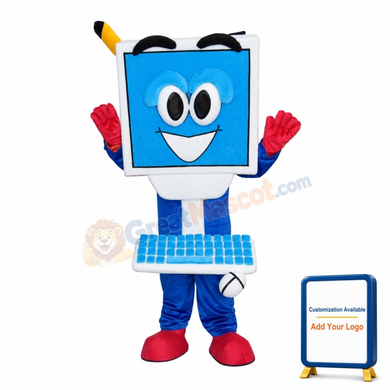 Superb Laptop Mascot Costume