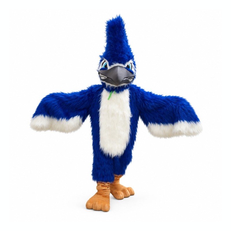 Fierce Blue Jay Mascot Costume