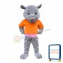 Friendly Hippo Mascot Costume