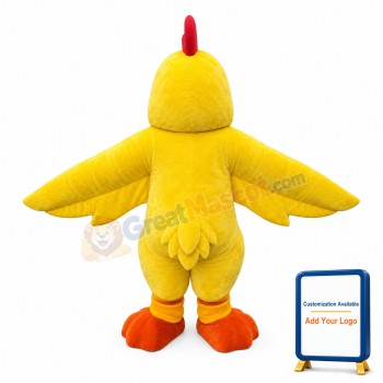 Fat Yellow Bird Mascot Costume