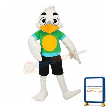 Funny White Bird Mascot Costume