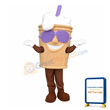 Frothy Drink Mascot Costume