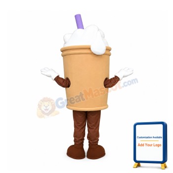 Frothy Drink Mascot Costume