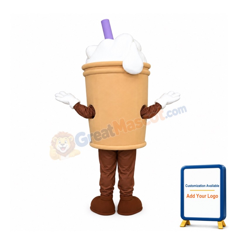 Frothy Drink Mascot Costume