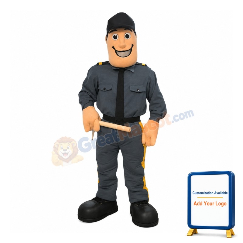 Security Guard Mascot Costume