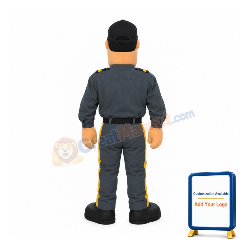 Security Guard Mascot Costume