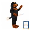 Black and Tan Dachshund Mascot Costume