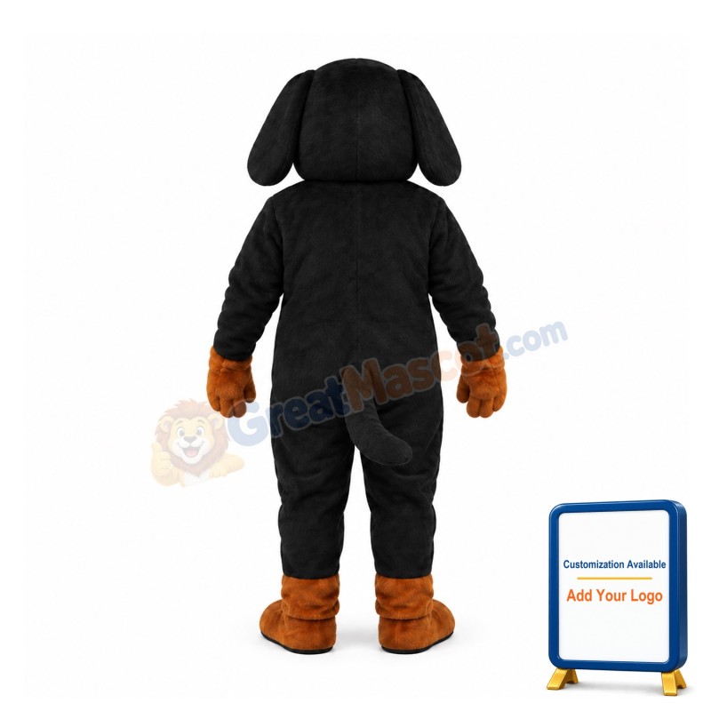 Black and Tan Dachshund Mascot Costume