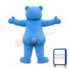Lovely Blue & White Bear Mascot Costume