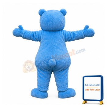 Lovely Blue & White Bear Mascot Costume