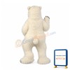 Realistic Lightweight Polar Bear Mascot Costume