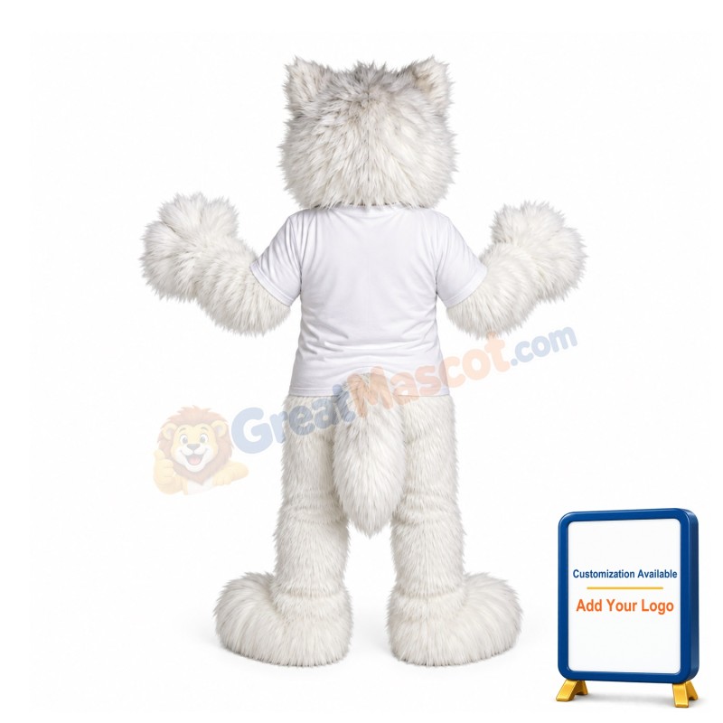 Friendly Polar Bear Mascot Costume for Adult