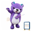 Fierce Purple Bear Mascot Costume