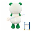 Green Cute Panda Mascot Costume
