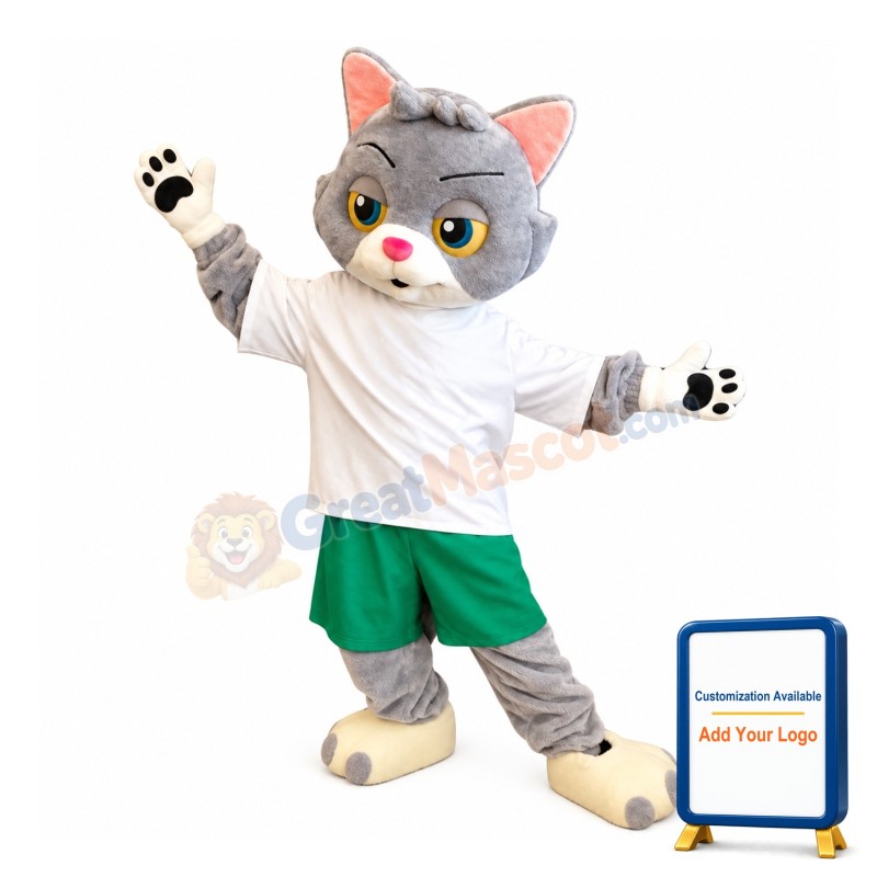 Lovely Realistic Cat Mascot Costume