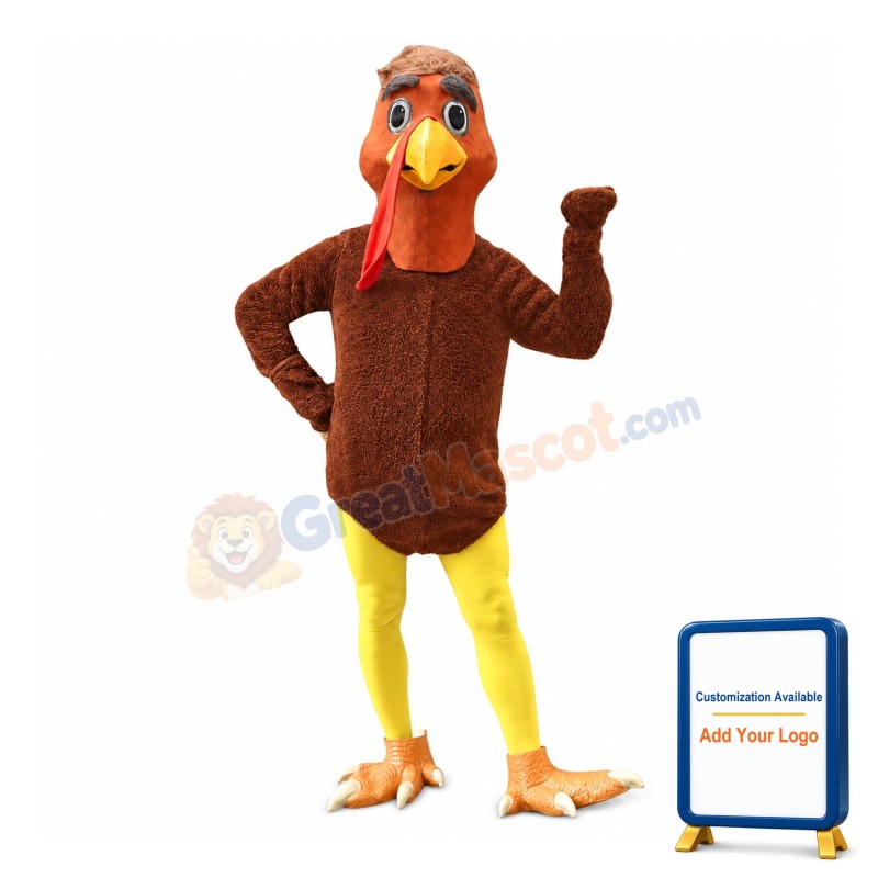 Lightweight Turkey Mascot Costume
