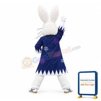 Sport White Rabbit Mascot Costume