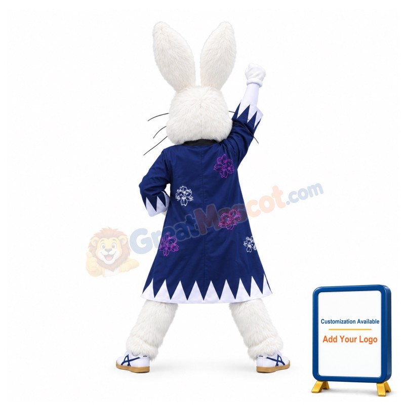 Sport White Rabbit Mascot Costume