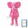 Pink Elephant Mascot Costume