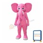 Pink Elephant Mascot Costume