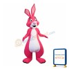 Pink Rabbit Mascot Costume