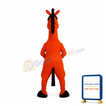 Red Horse Mascot Costume