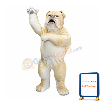 Realistic Wild Bulldog Mascot Costume