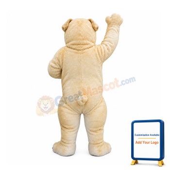 Realistic Wild Bulldog Mascot Costume