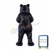 Realistic Wild Black Bear Mascot Costume