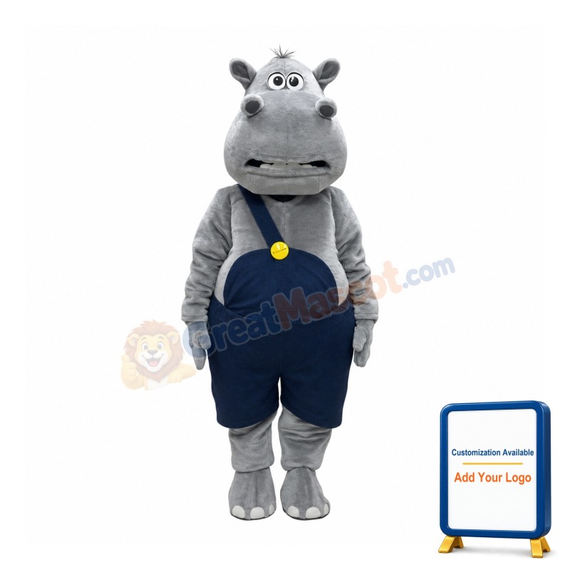 Lightweight Hippo Mascot Costume