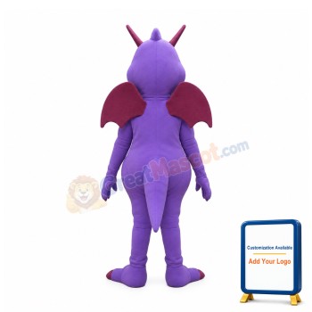 Purple Dragon Mascot Costume