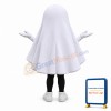 Cute Lightweight White Ghost Mascot Costume