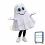 Cute Lightweight White Ghost Mascot Costume
