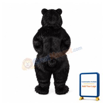 Realistic Lightweight Black Bear Mascot Costume