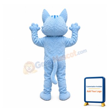 Lovely Blue Cat Mascot Costume