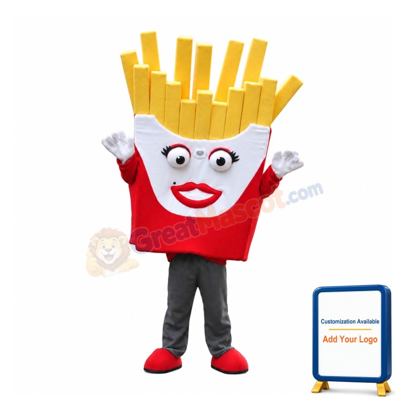 Cute French Fries Mascot Costume