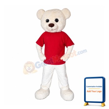 White Bear Mascot Costume