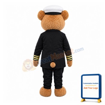 Captain Bear Mascot Costume