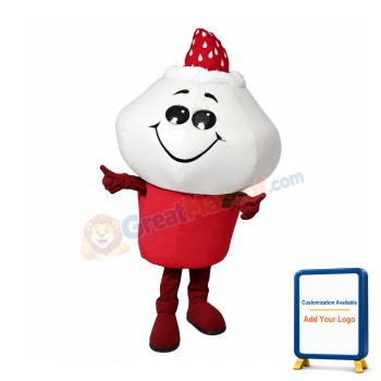 Strawberry Ice Cream Mascot Costume
