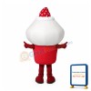 Strawberry Ice Cream Mascot Costume