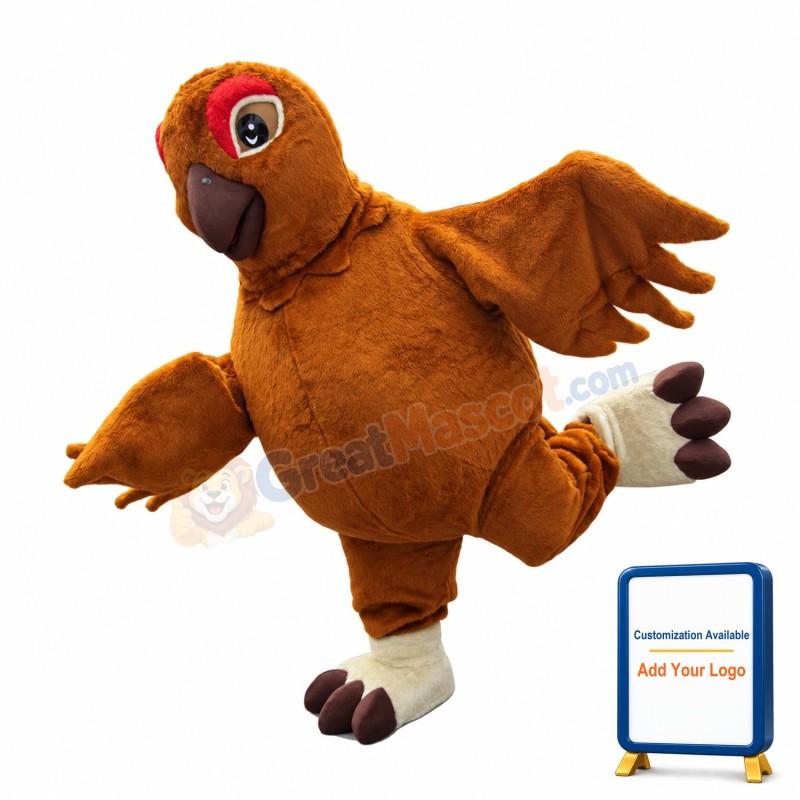 Brown Bird Mascot Costume